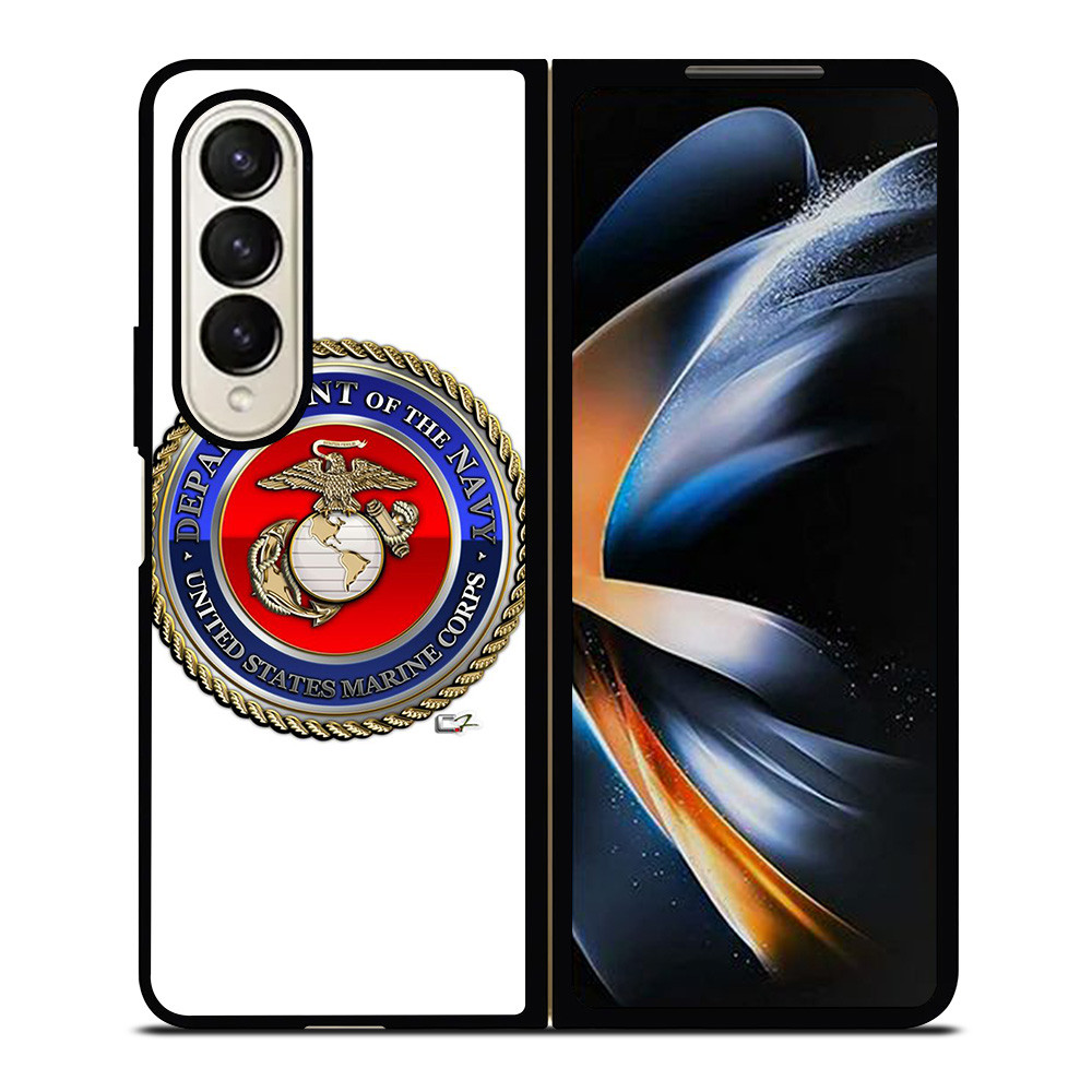 DEPARTMENT OF NAVY USMC MARINE COPRS Samsung Galaxy Z Fold 4 Case Cover